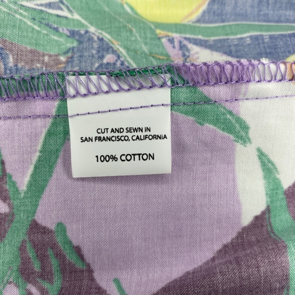 Gravel & Gold Sommar Dress in Daffodils Cotton Print Made in USA Size 2 - Picture 12 of 16